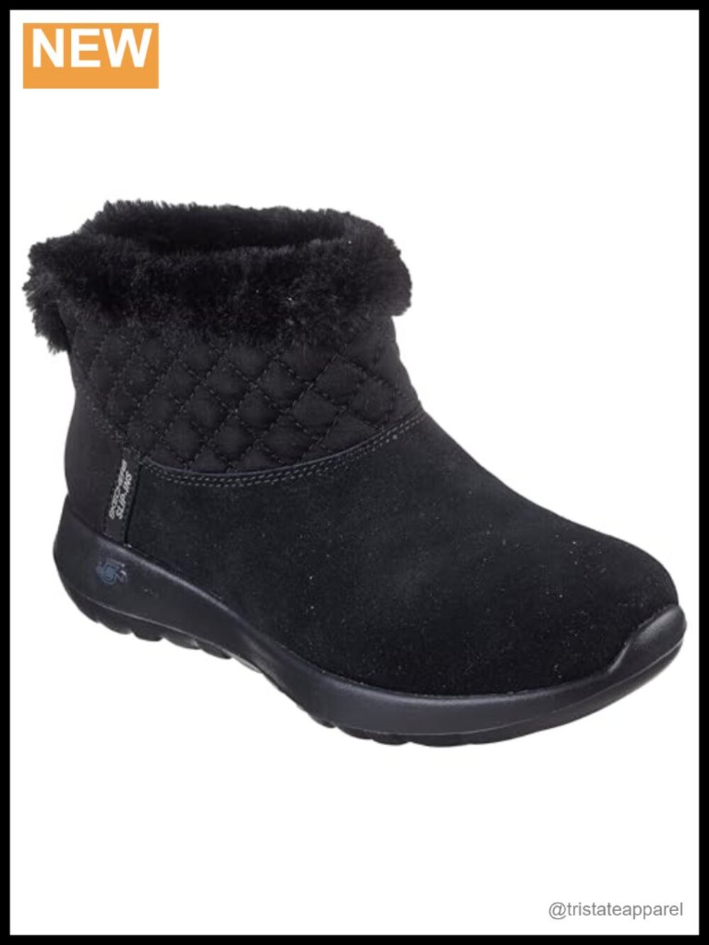 Suede Ankle Snow Boots with Memory Foam Comfort